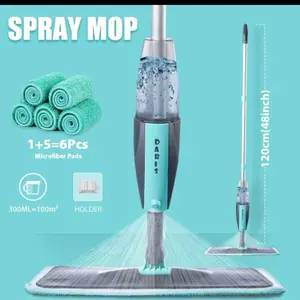 Magic Floor Cleaning Sweeper Brooms With Microfiber Pads 360° Rotation Flat Spray Floor Mop Broom For Cleaning Home Spin Mop