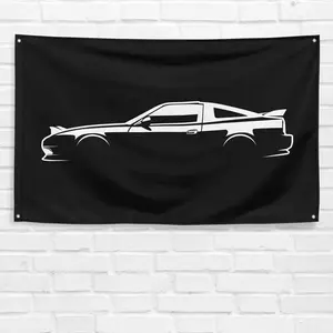 Unbranded & Handmade Vibrant Polyester Fabric 3x5 ft Banner - Home & Festive Party Backdrop, Car Enthusiast Dad Birthday Gift