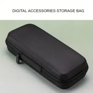 Durable Waterproof PVC Tool Case - Woven Hardshell Organizer for Digital Accessories & Small Tools, Black