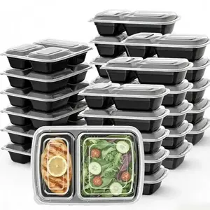 Uni-Pak Meal Prep Containers Reusable with Lids, Sturdy Leakproof & Food Safe, Microwave, Freezer, Dishwasher Safe Prep Containers, To Go Take Out Plastic Food Storage