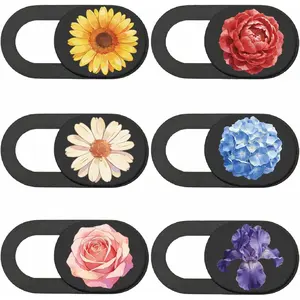 6 count 6 Styles Cute Camera Cover Slide  0.04 Inch  Guard Accessories, Webcam Cover Slide Ultra Thin Protector Blocker for Desktop  Tablet Notebook Mini PC Office Use
