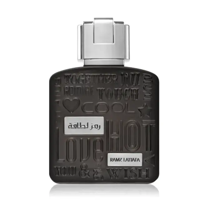 Lattafa Ramz Silver Eau de Parfum, an Elegant Unisex Fragrance with Notes of Amber, Lavender, and Vanilla, Long-Lasting Scent for Daily Wear - 3.4 oz, Daily Wear Perfume, Edp Body Perfume, Elegant Scent, Fresh Mint Kick At First, Youth, Herbal, Musk, Non-