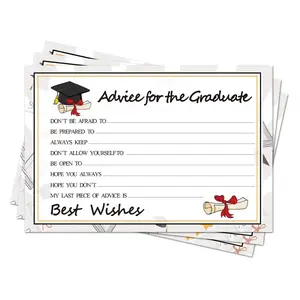 50PCS Graduation Advice Cards 2026 – High School & College Graduation Party Supplies, Grad Celebration Wish Cards for Seniors & Class of 2026 Decorations