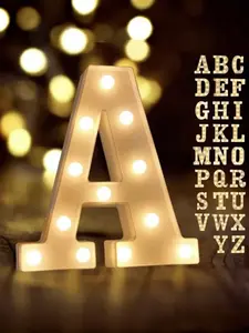 LED Marquee Letter Lights, Light Up Alphabet Letters Sign for Graduation Party Decorations 2026, Warm White Battery Operated Table Centerpiece for Wedding Birthday Prom Decor