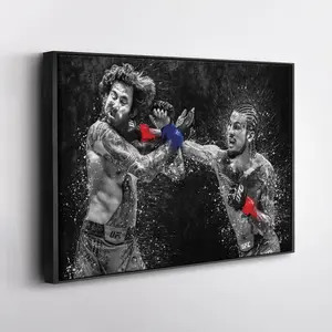 Sean O'Malley vs Marlon Vera UFC Grunge Canvas Art MMA Poster Wall Decor Fight Print Gift for UFC Fans #232