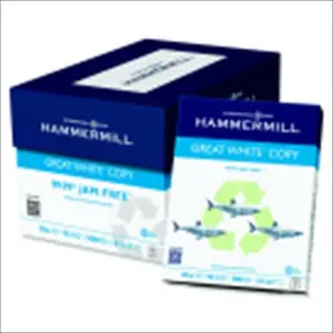 Hammermill 1079374 Great White Fiber Acid-Free Jam Free Recycled Copy Paper, White, Pack 5000