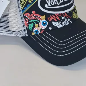 Von Dutch Classic Trucker Hat Adjustable Mesh Snapback Cap Streetwear