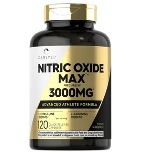 Carlyle Nitric Oxide Supplement 3000mg | 120 Capsules | with L-Arginine & L-Citrulline | for Men & Women | Pre & Post Workout | Non-GMO, Gluten Free