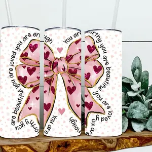 You Are Worthy Bow Tumbler