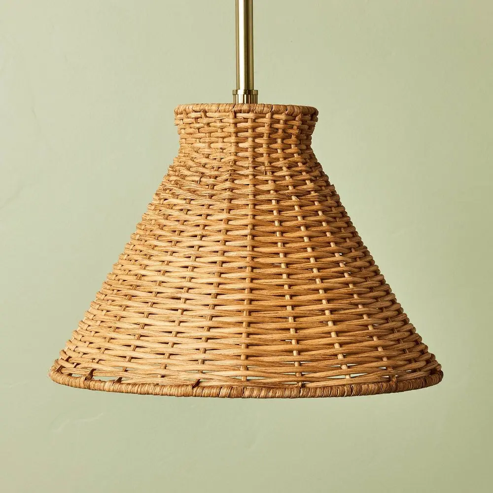 Brass with Rattan Shade Pendant Light - Hearth & Hand with Magnolia