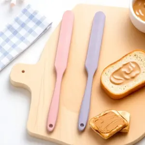 Heat Resistant Silicone Baking Tools Set - Multifunctional Spatula, Mixing Spoon, Cake Knife & Dough Scraper - Oven Safe for Cookies, Cakes & Pastry Decorating