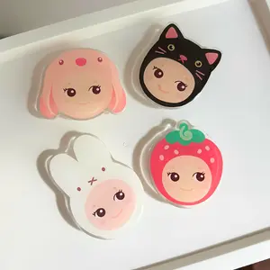 Acrylic Phone Griptok with Epoxy Finish, Cute Phone Grip, Durable & Stylish Pop Socket for Smartphones, Tablets, MagSafe & E-Reader Accessories