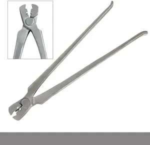 Premium Farrier Nail Puller Tool Vanadium Steel Construction,Durable Dull Finish, Ergonomic Handle Design for Comfort,Precision Hoof Care and Nail Removal