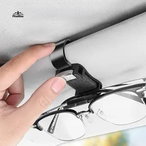 Universal Car Visor Sunglasses Holder Clip - Space-Saving Interior Storage Accessory for Trucks, Sedans, Easy Eyewear Organization