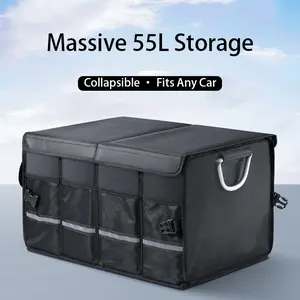 Universal Car Storage Bin  - Non-Slip Bottom & Multi-Compartments