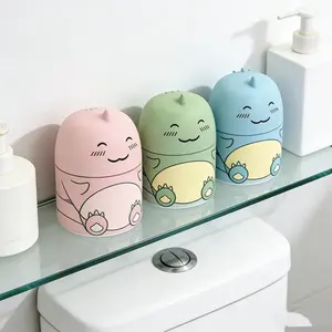 Cute Dinosaur-Shaped Toilet Cleaner Bottle, Bathroom Toilet Tank Cleaner with Ocean, Jasmine, and Peach Scents, Three Bottles Lasting 9 Months, Powerful Cleaning Tablets.
