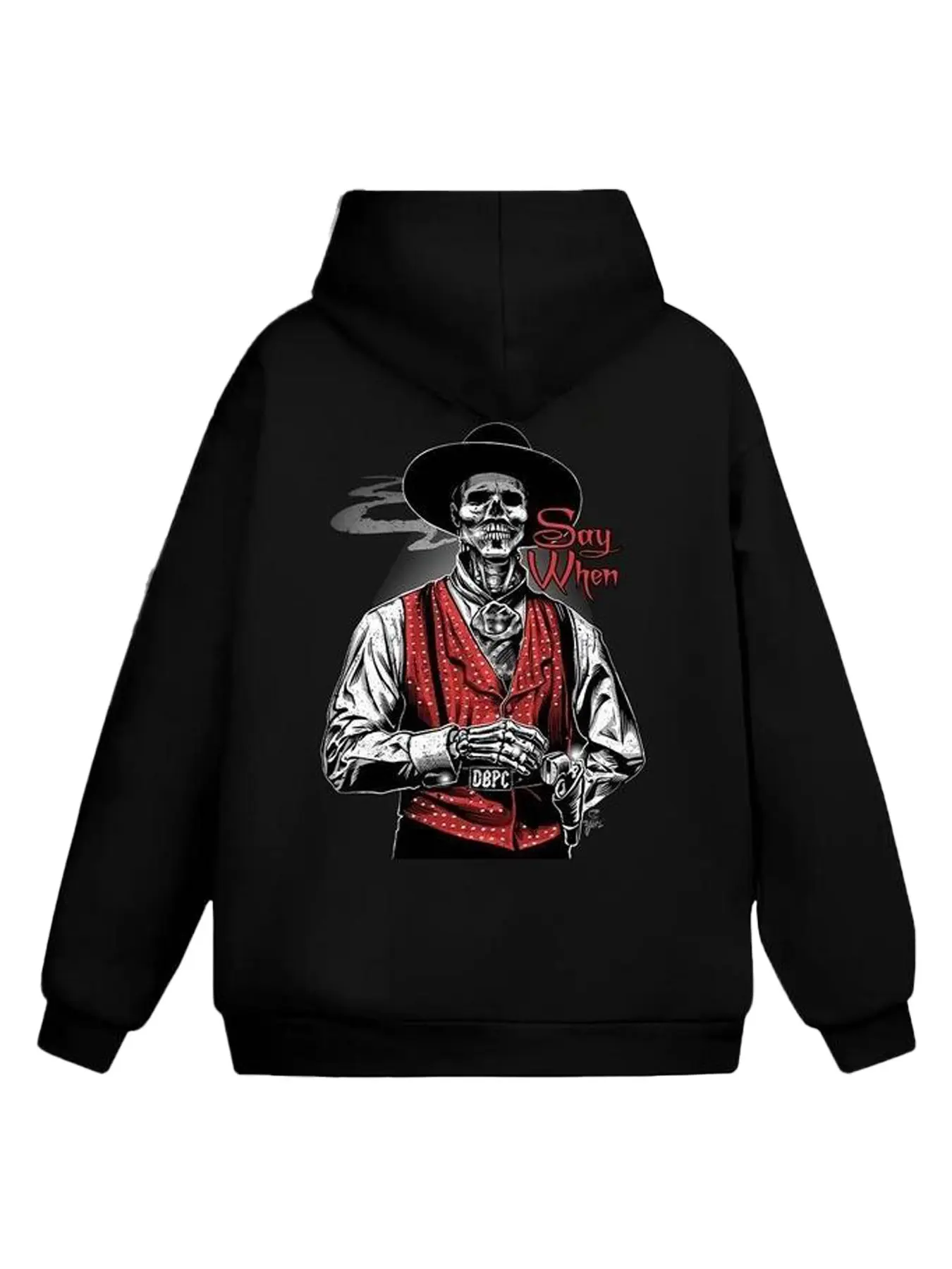 Doc Holliday Series Hooded Sweatshirt, Fitted, Tombstone Shirt, Cowboy Style, Western Movie Lover Graphic Design, Full Sizes, Vibrant Colors, 1 Piece