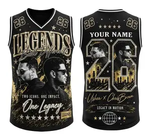 26 Legends Raymond & Brown Basketball Jersey,  R&B Tour Hip Hop Graphic Tee, Unisex Fan Gift Streetwear Top