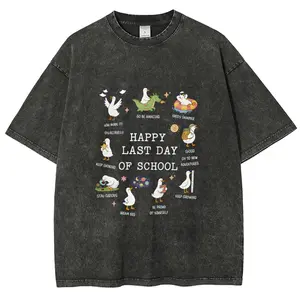 Last Day of School Comfort Colors Shirt Goose Teacher Shirt Happy Last Day of School Tee End of School Year Shirt Student Graduation Shirt Teacher Gift"summervibes""summervibes"