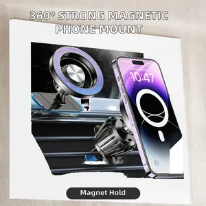 Magnetic Car Phone Holder, Dashboard Mount, Car Phone Stand, Car Mount Smartphone, Cell Phone Mount, Compatible with iPhone 17 16 15 14, Universal Fit, Easy Installation, Car Accessories