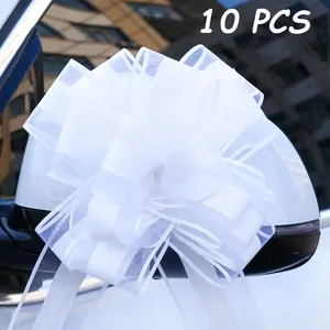 10 Wedding Car Decorative Bowknots, // Ribbon for Door Decoration, Table Chair Gift Packaging, Anniversary Gifts