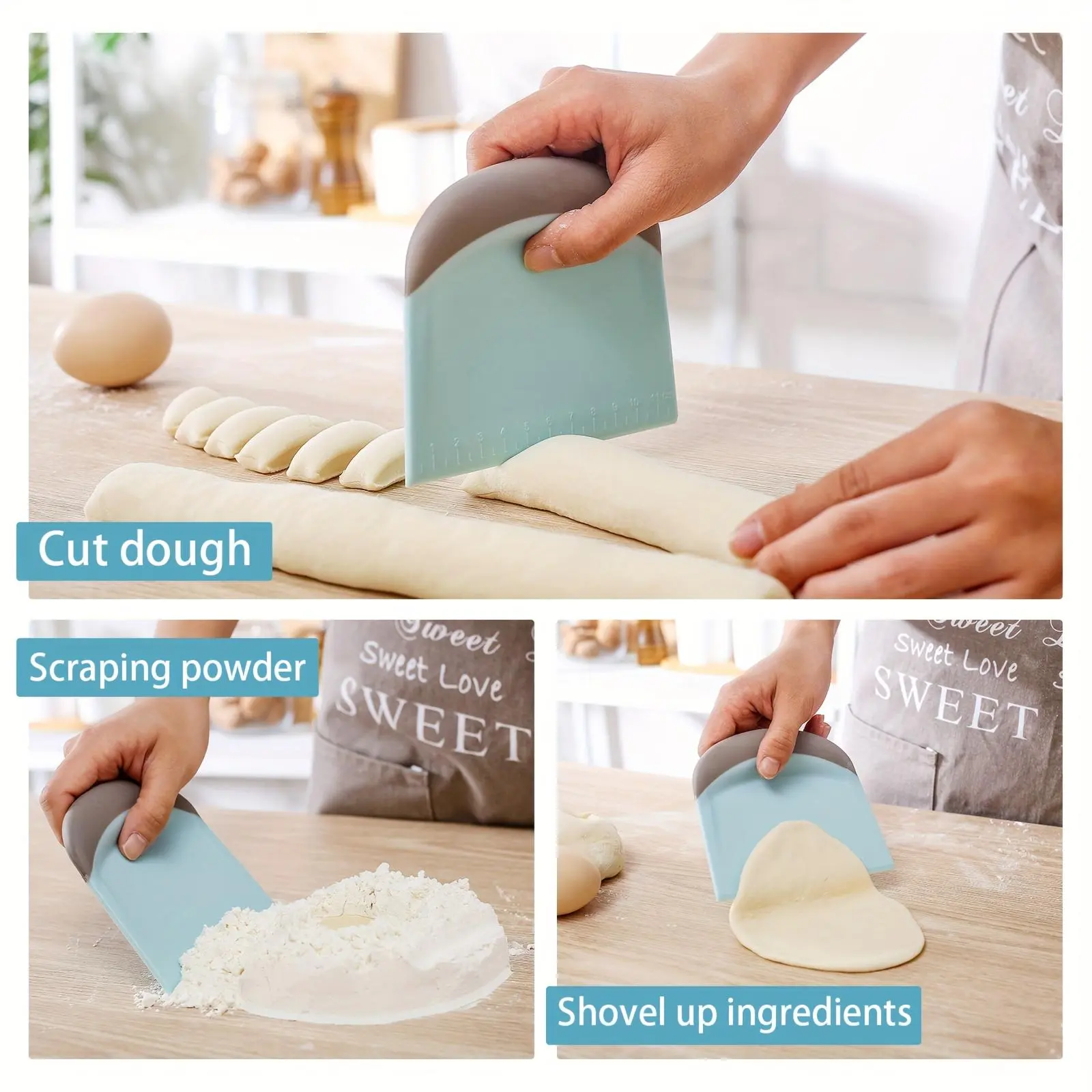 Soft Handle Dough Cutter Kitchen Restaurant Pastry Tool