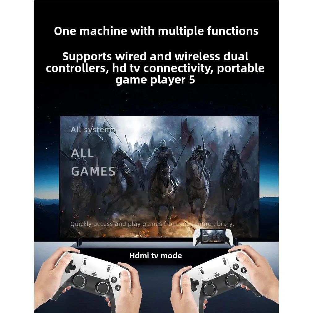 Portable open-source game console with HD arcade support for two-player battles and dual controllers Portable open-source game console with HD arcade support for two-player battles and dual controllers