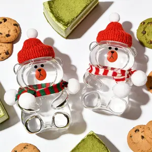 Cute Cartoon Bear Shape Plastic Milk Tea Cup, Reusable Portable Leak-Proof Coffee Travel Mug, Drinkware, Perfect Gift for Friends and Family