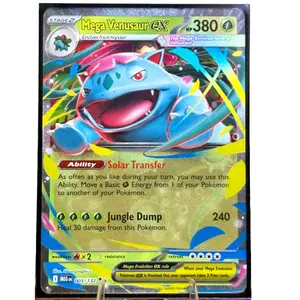 Mega Venusaur EX #003 Raw Non-Sports Trading Card Single, Collectible Trading Card Accessory