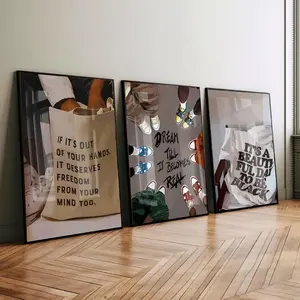 Set of 3 Black Man Wall Art, HypeBeast Culture Poster, Black Couple Print, Black Art Artwork Decor wall decor set Decoration Artistic