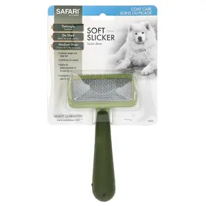 Safari Soft Slicker Brush for Medium Dogs, 1 Brush