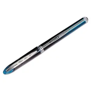 Uni-Ball UBC 0.5 mm Blue & Black Ink, Black & Blue Barrel VISION ELITE Stick Roller Ball Pen