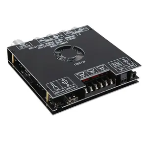 ZK-AS21 2.1 Channel TPA3255 Bluetooth Digital Power Amplifier Board Module High and Low Tone Subwoofer 220WX2+350W