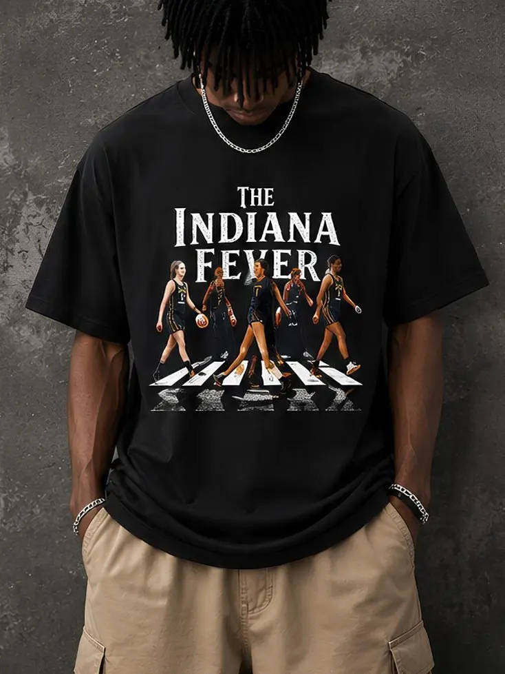 Unisex The Indiana Fever Wnba Basketball Sport Graphic Tshirt Hoodie Sweatshirt Casual Aesthetic Basic Crewneck Streetstyle Tee