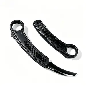 Compact EDC Box Cutter - One-Hand Opening Utility Tool with Pocket Clip for Camping & Daily Use