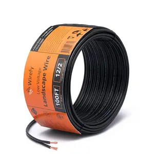 12/2 Low Voltage Landscape Wire - Low Voltage Outdoor Wire - Connect Your Landscape Lighting - Approved for Direct Burial 100ft - Outdoor Electrical Christmas Light