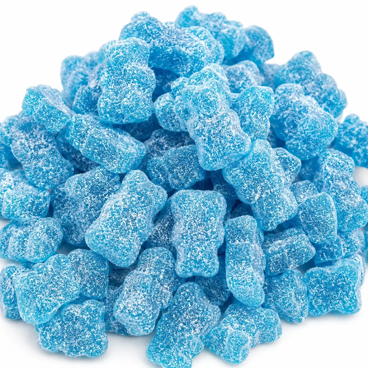 Blue Raspberry Sour Gummy Bears Candy, Vegan Chewy Jelly Candy, 1 lb Bulk Bag, Blue Party Candy for Candy Buffets, Baby Showers, Party Favors & Dessert Toppings