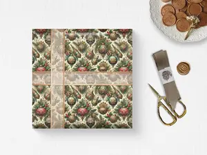 Vintage Christmas Wrapping Paper | Vintage Holiday Gift Wrap | Vintage Christmas