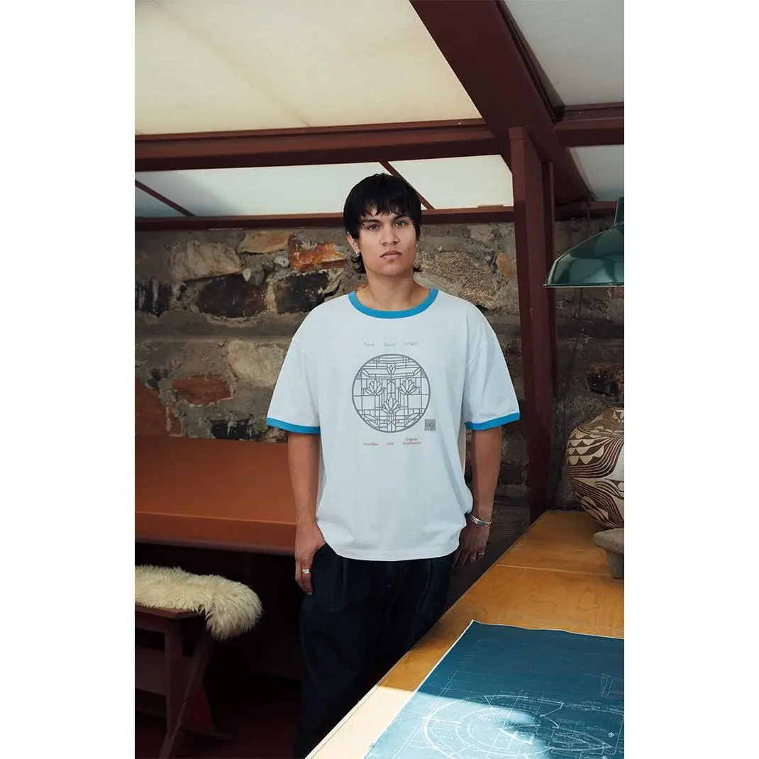 PacSun Men's Frank Lloyd Wright Water Lilies T-Shirt - Multicolor
