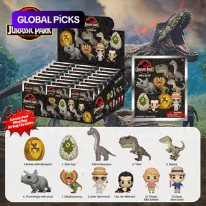 Jurassic Park Officially Licensed Mystery Blind Box Sealed Hobby Box Blind Bags Bag Clip Dinosaur Series Random One T-Rex Raptor Brachiosaurus Dino Egg Movie Characters 3D Anime Characters Keychain Keyring Wallet Backpack Clothes #TOP PICKS