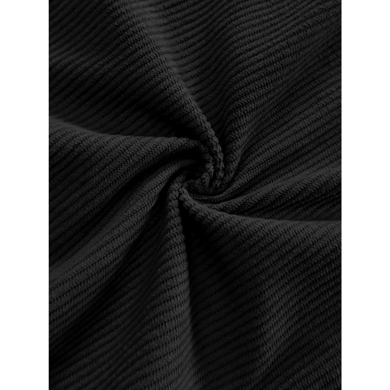 Men's 3-Pack Everyday Corduroy Joggers - Couples Matching Design, Elastic Drawstring Waist Pockets Straight-Leg Pants