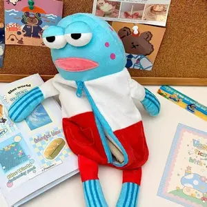 Hot SpongeBob SquarePants Series Plush Pencil Case Cartoon Character Exquisite Creativity Cute High-capacity Doll Storage Bag