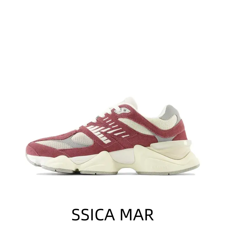 Chunky retro athletic shoes bring timeless burgundy street aesthetic, stable supportive structure eases foot fatigue from long‑time standing, short hikes and casual social occasions.