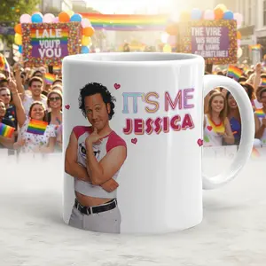 It's Me Jessica Funny Coffee Mug, The Hot Chick Meme, 11oz & 15oz Ceramic Mug