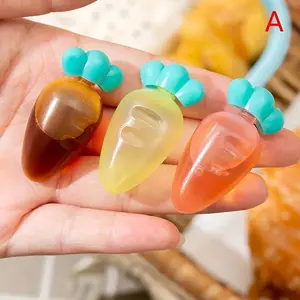 Storage Box, Portable Mini Ketchup & Salad Dressing Bottles, Carrot Shaped Leak Proof Small Storage Box, for Sauce, Jam and Spice, for Camping, Picnic and Office, Kitchen Organizers and Storage, Kitchen Accessories