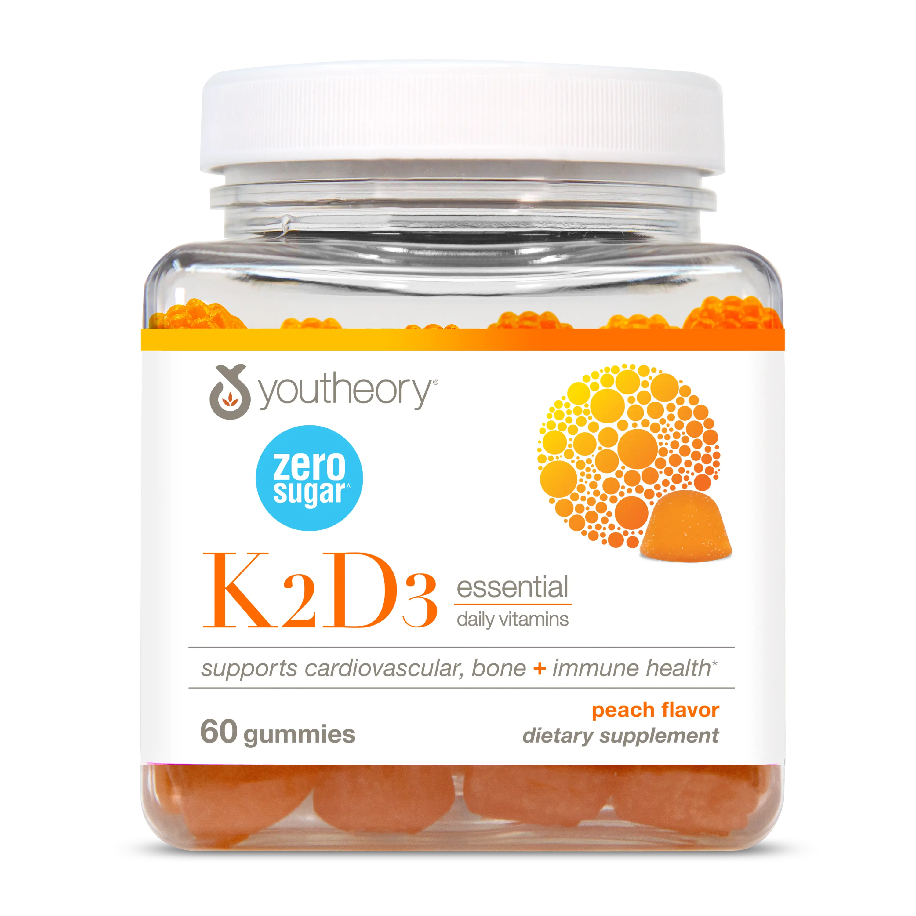 Youtheory K2D3 Sugar-Free Gummy 60ct Youtheory K2D3 Sugar-Free Gummy 60ct