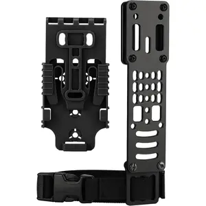Tactical Modular Holster Adapter with QLS kit, Drop Leg Holster Platform with Leg Strap Police Gear