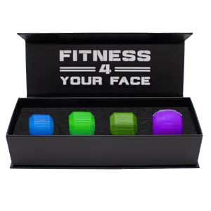 Jawzrsize Athletic Bundle Jaw Enhancer - Jaw, Face, and Neck Exerciser, Helps Reduce Stress and Cravings - Facial Exercise (Pop N Go & Custom Fit (Beg., Adv., & Elite), Green & Blue)