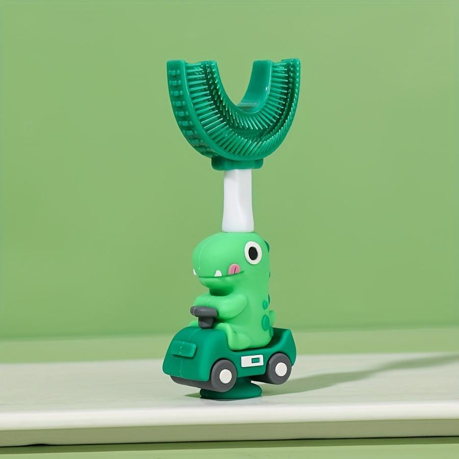 Dinosaur Toothbrush for Kids, Fun 360° U-Shaped Design, Makes Brushing Teeth Like Playing, Baby Oral Care, Parenting Must-Have