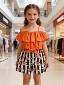 Girls' jumpsuit shorts, fashionable floral/heart-shaped full printed woven jumpsuit shorts, casual loose, soft and comfortable outdoor wear, gifts for girls over 3 years old during festivals and carnivals parties